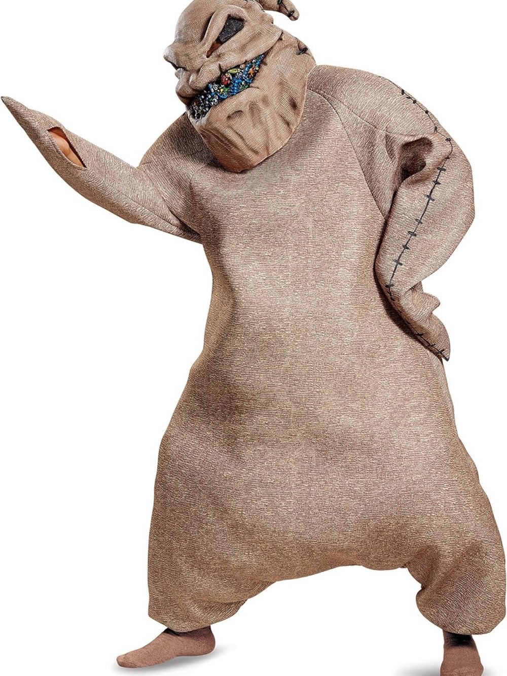 Disney Oogie Boogie Men's Tan Full-Body Pajama Costume